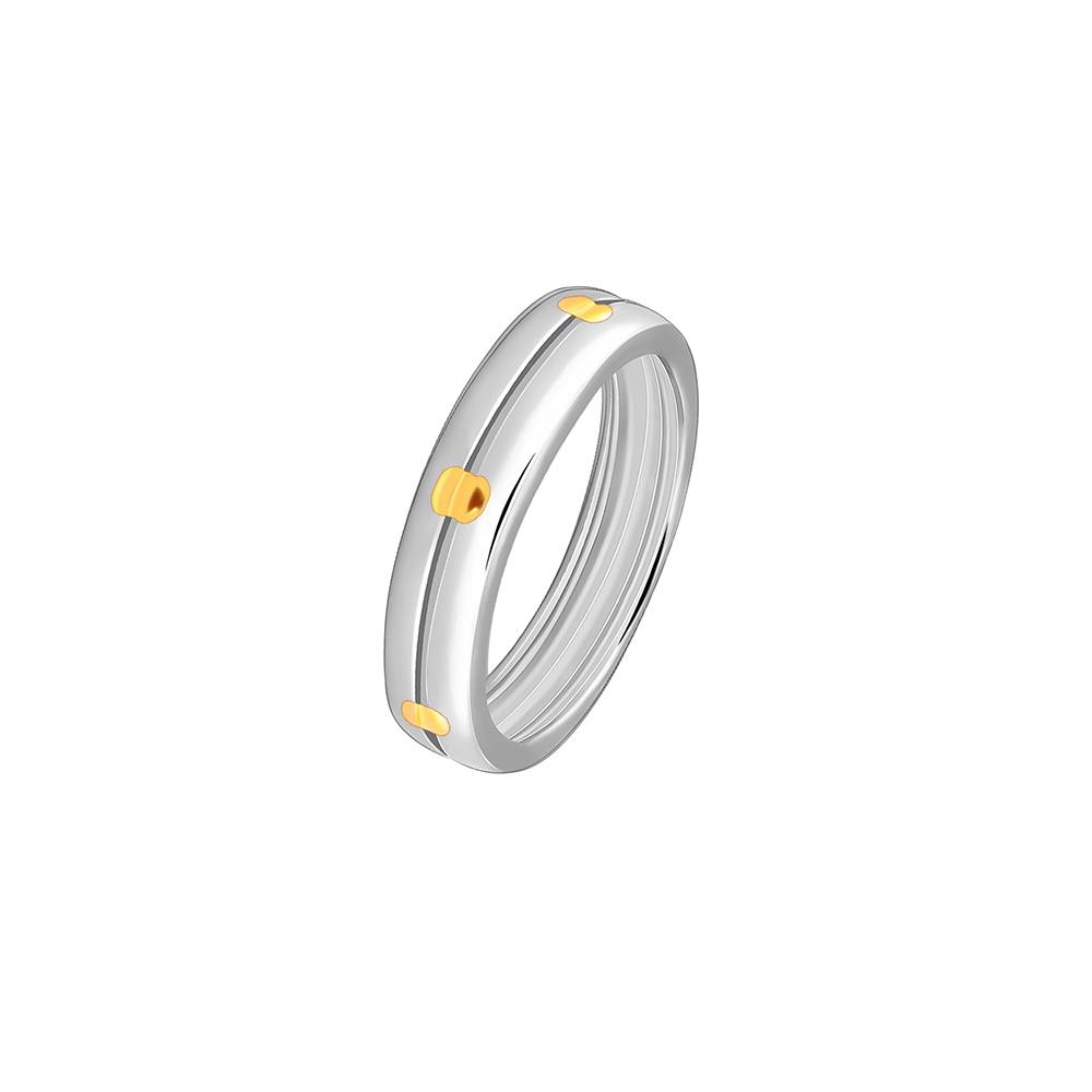 Giva 925 Silver Dual Tone Confidence Band For Him ,Fixed Size,Indian - 22 | Gifts For Men And Boys : R01760