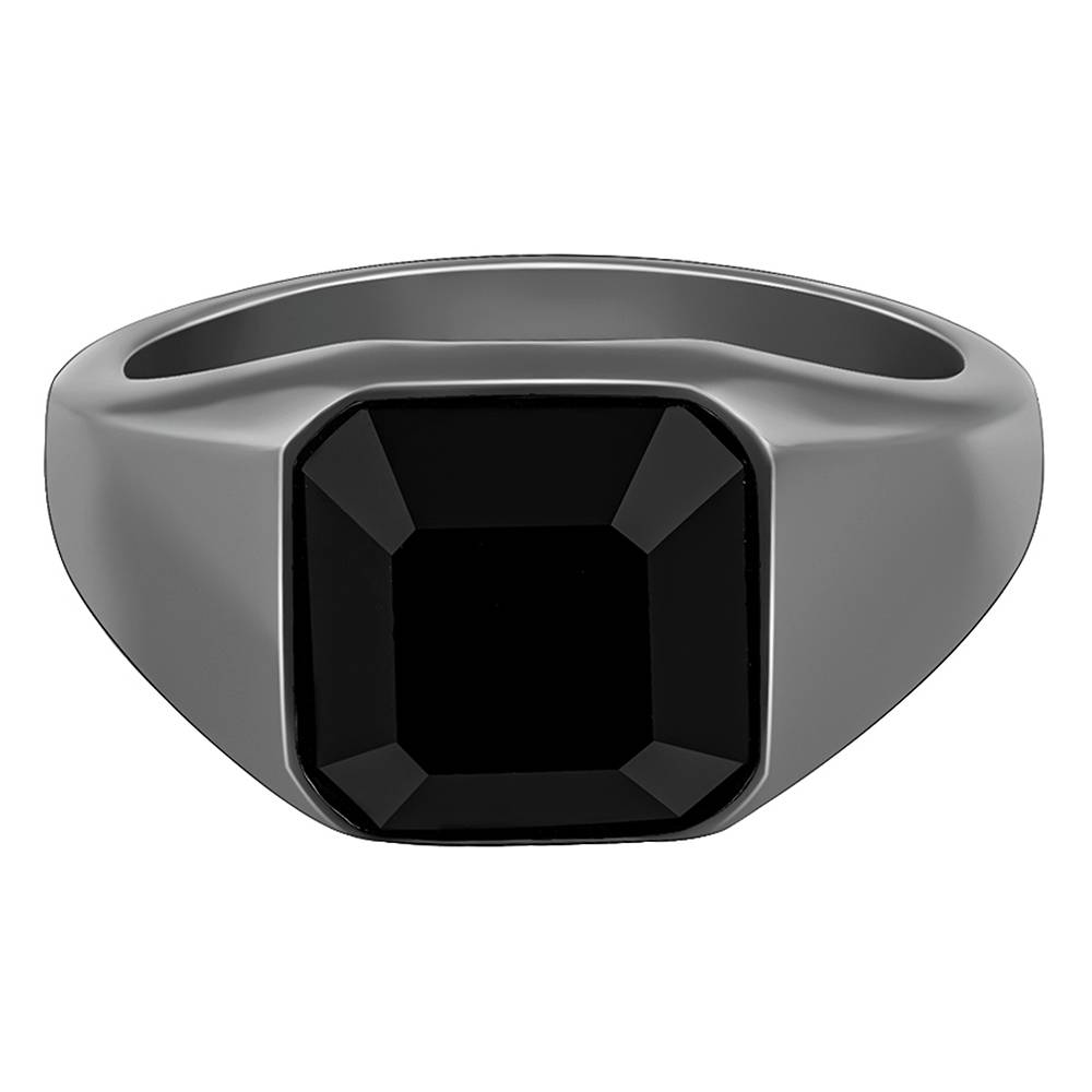 Giva 925 Silver Black Rhodium Truly Bold Ring For Him,Fixed Size, Indian - 23| Gifts For Men And Boys : R01765