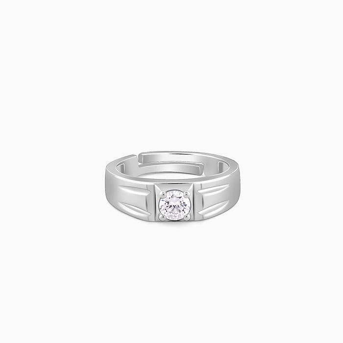 Giva 925 Silver Charm Away Ring For Him,Adjustable| Rings To Gift Men & Boys| With Certificate Of Au : R01784