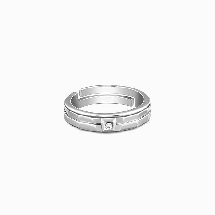 Giva 925 Silver Figo Ring For Him,Adjustable| Rings To Gift Men & Boys| With Certificate Of Authenti : R01786