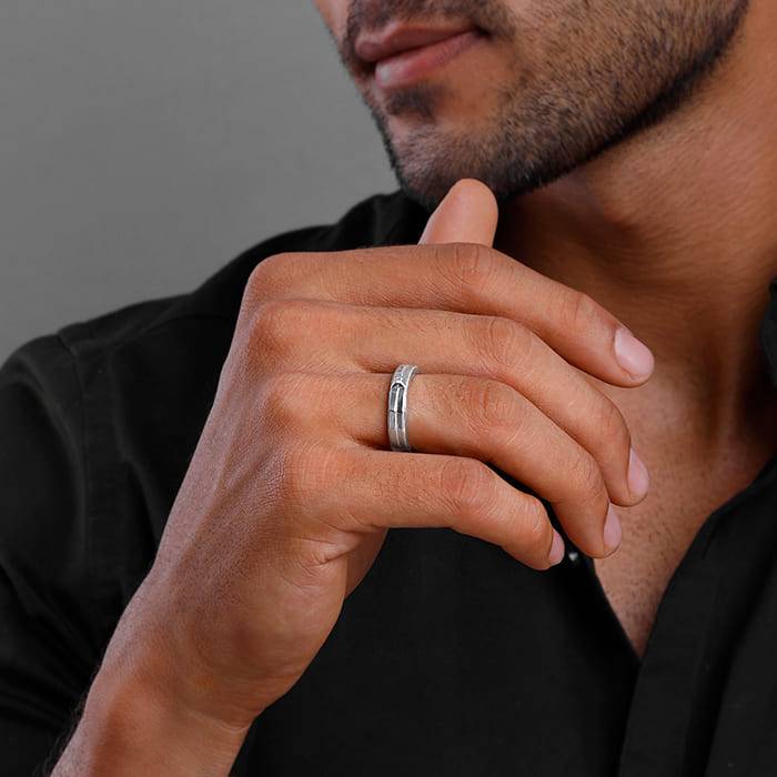 Giva 925 Silver Figo Ring For Him,Adjustable| Rings To Gift Men & Boys| With Certificate Of Authenti : R01786