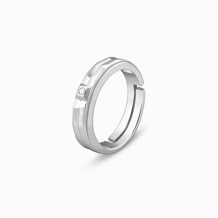 Giva 925 Silver Figo Ring For Him,Adjustable| Rings To Gift Men & Boys| With Certificate Of Authenti : R01786