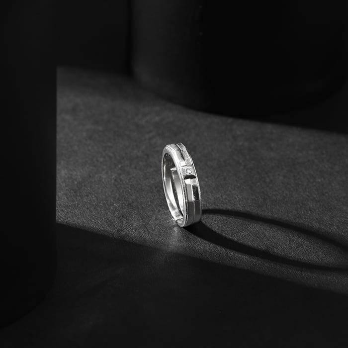 Giva 925 Silver Figo Ring For Him,Adjustable| Rings To Gift Men & Boys| With Certificate Of Authenti : R01786