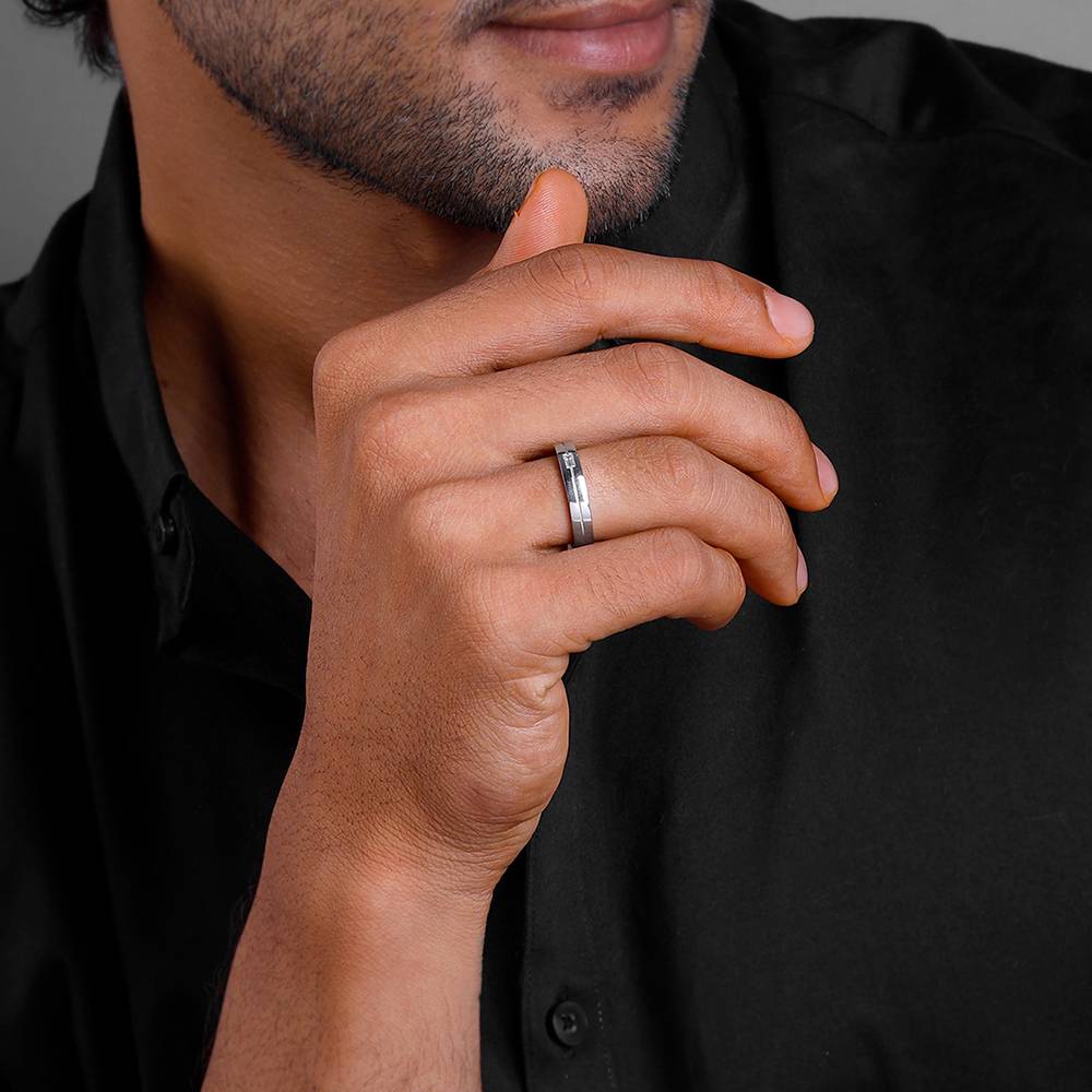 Giva 925 Silver Magnificiant Ring For Him,Adjustable| Gifts For Men And Boys : R01787