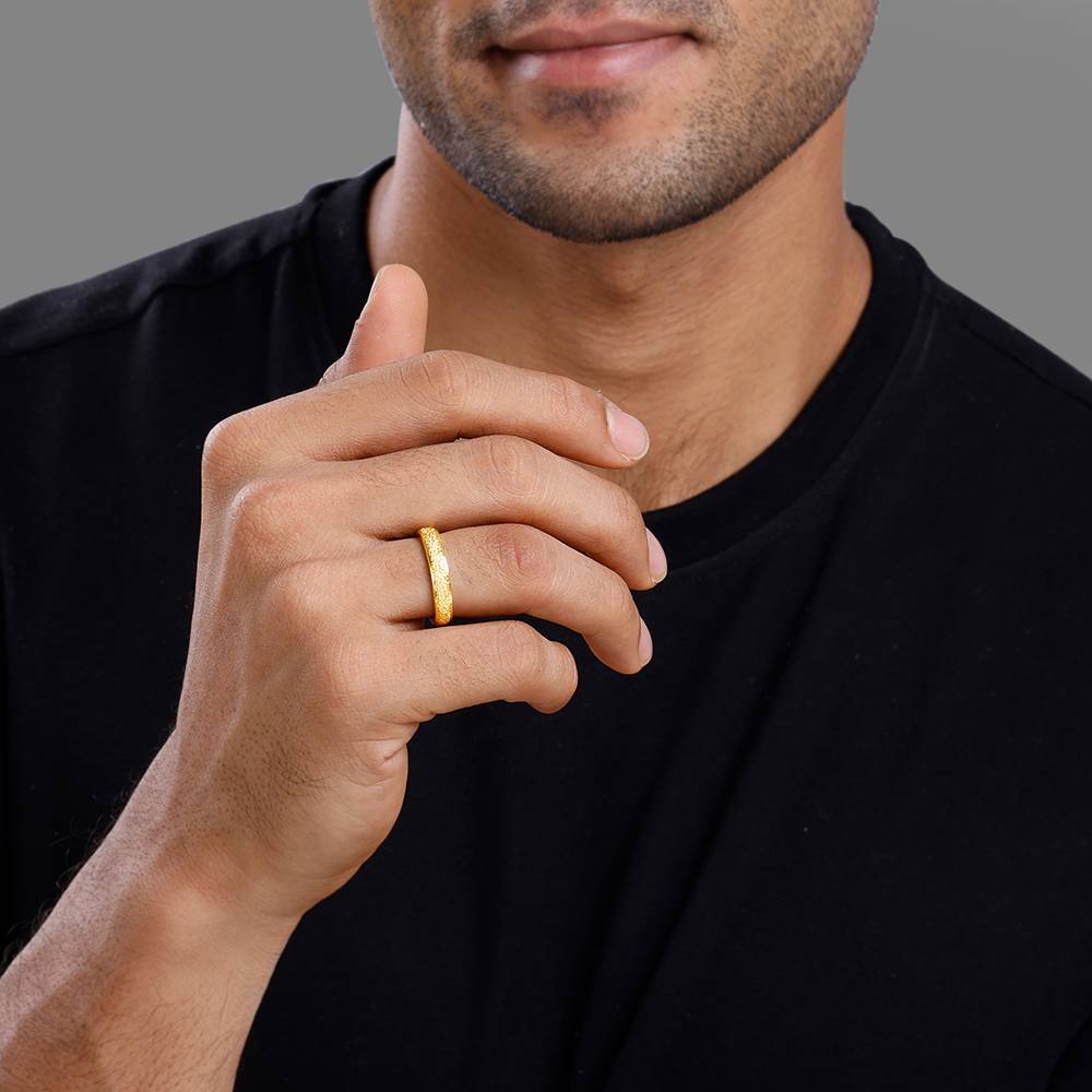 Giva 925 Silver Golden Legacy Ring For Him,Indian - 20 : R01792