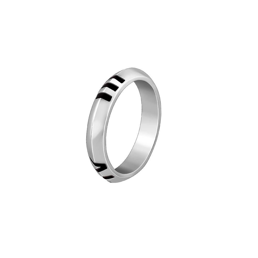 Giva 925 Silver Roman Rings For Him,Fixed Size, Indian - 17| Gifts For Men And Boys | With Certificate Of Auth : R01798