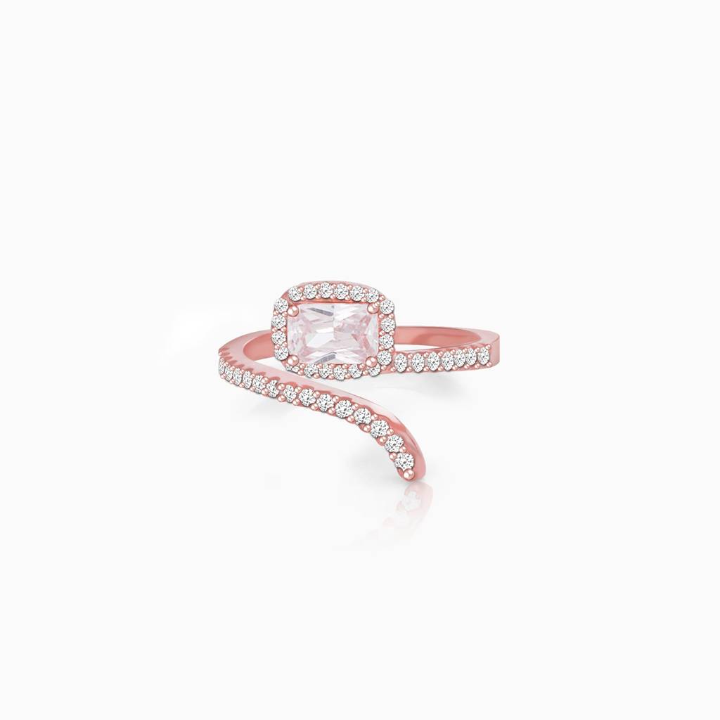 Rose Gold Twisted Euphoria Ring : R0179