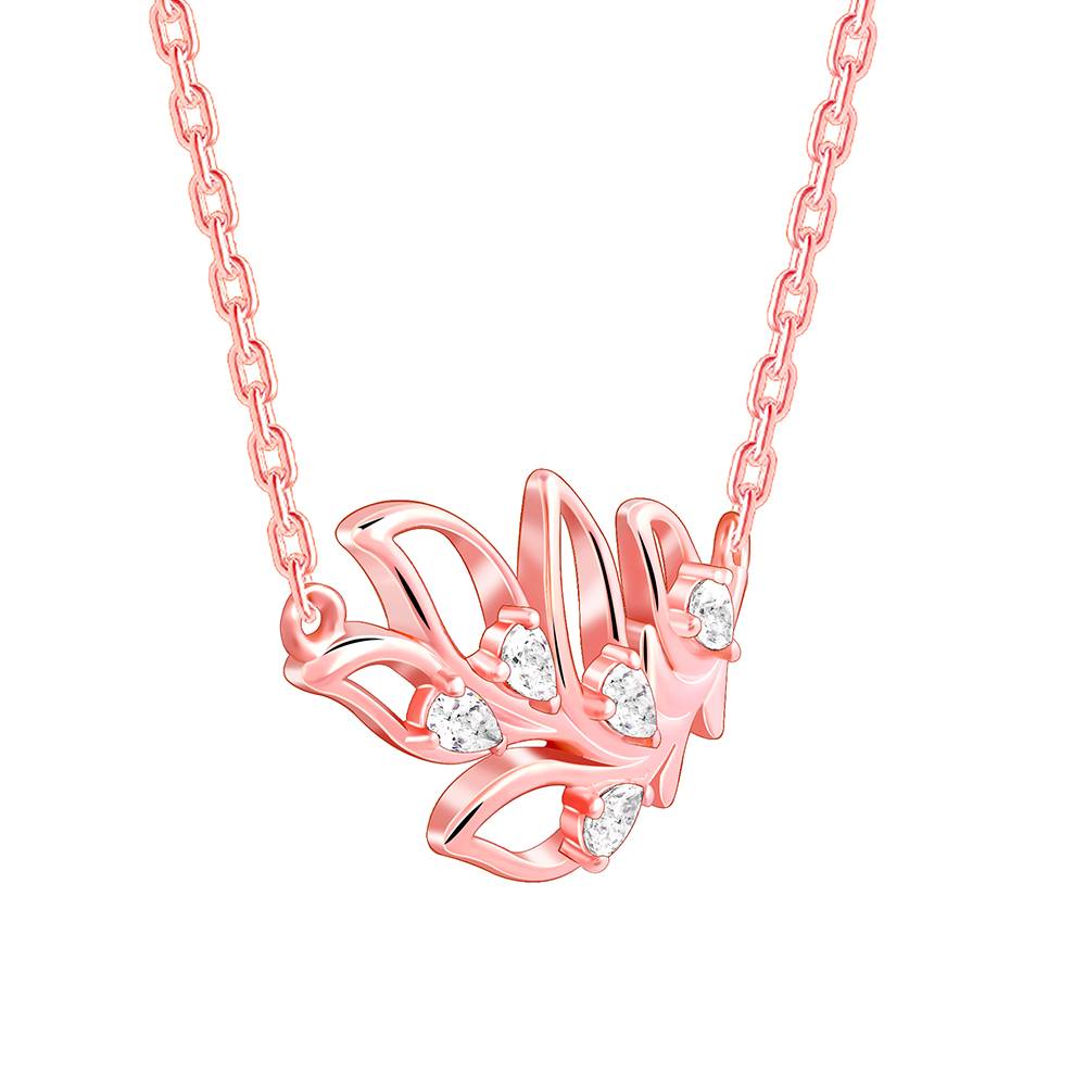 Giva 925 Silver Rose Gold Mor Pankh Set : R01811PD02505BR01060
