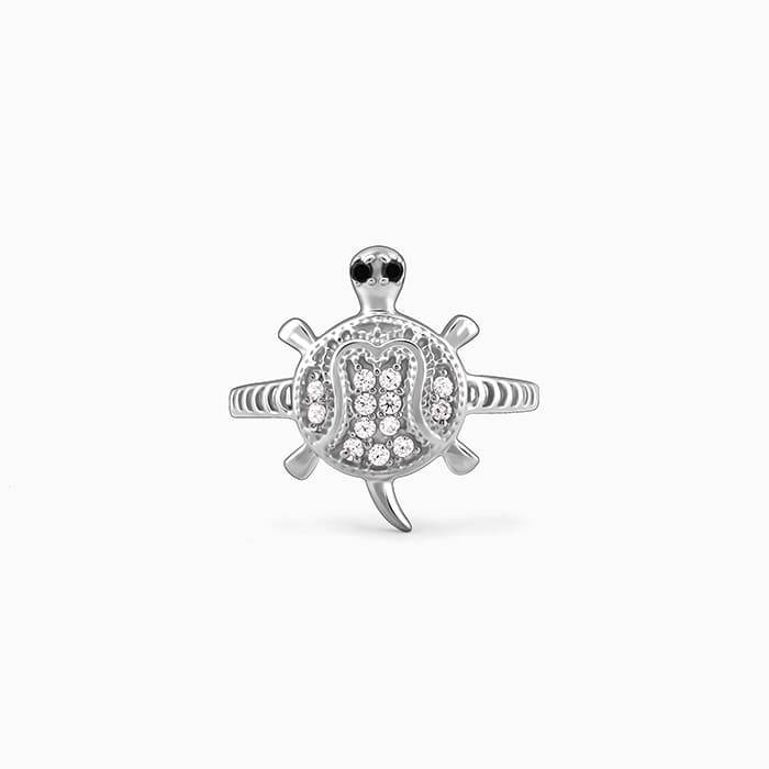 Silver Racy Tortoise Ring For Him : R01814_17