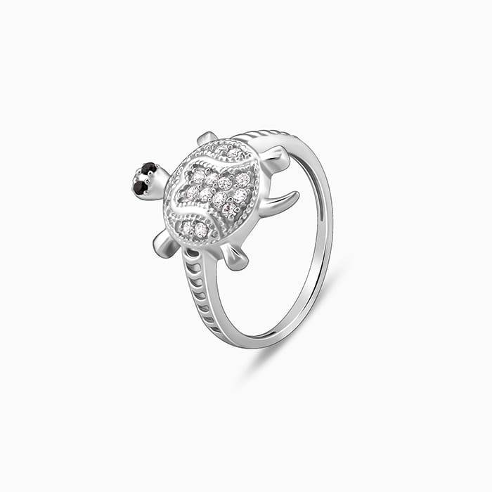 Silver Racy Tortoise Ring For Him : R01814_17