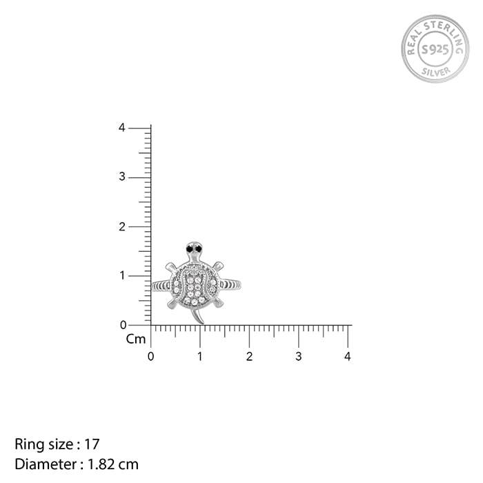 Silver Racy Tortoise Ring For Him : R01814_17
