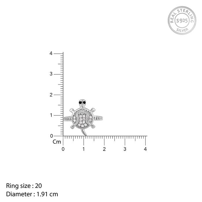 Silver Racy Tortoise Ring For Him : R01814_17