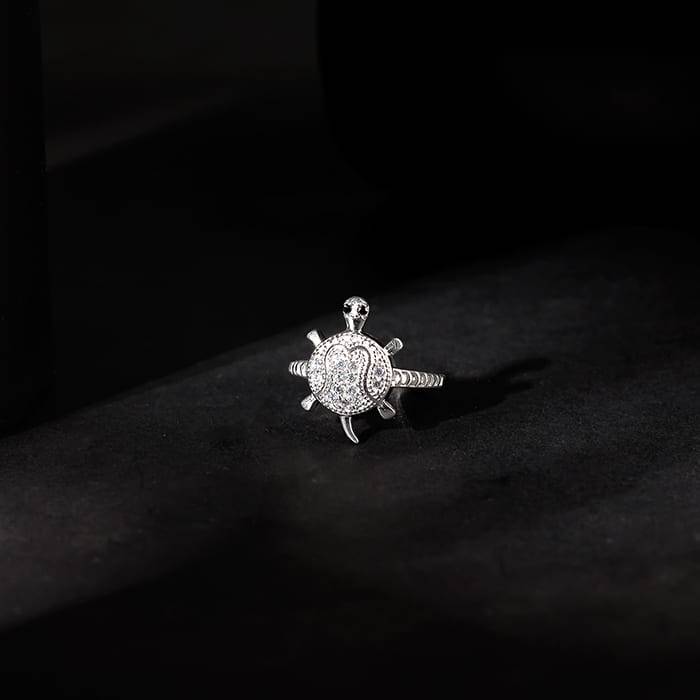 Silver Racy Tortoise Ring For Him : R01814_17