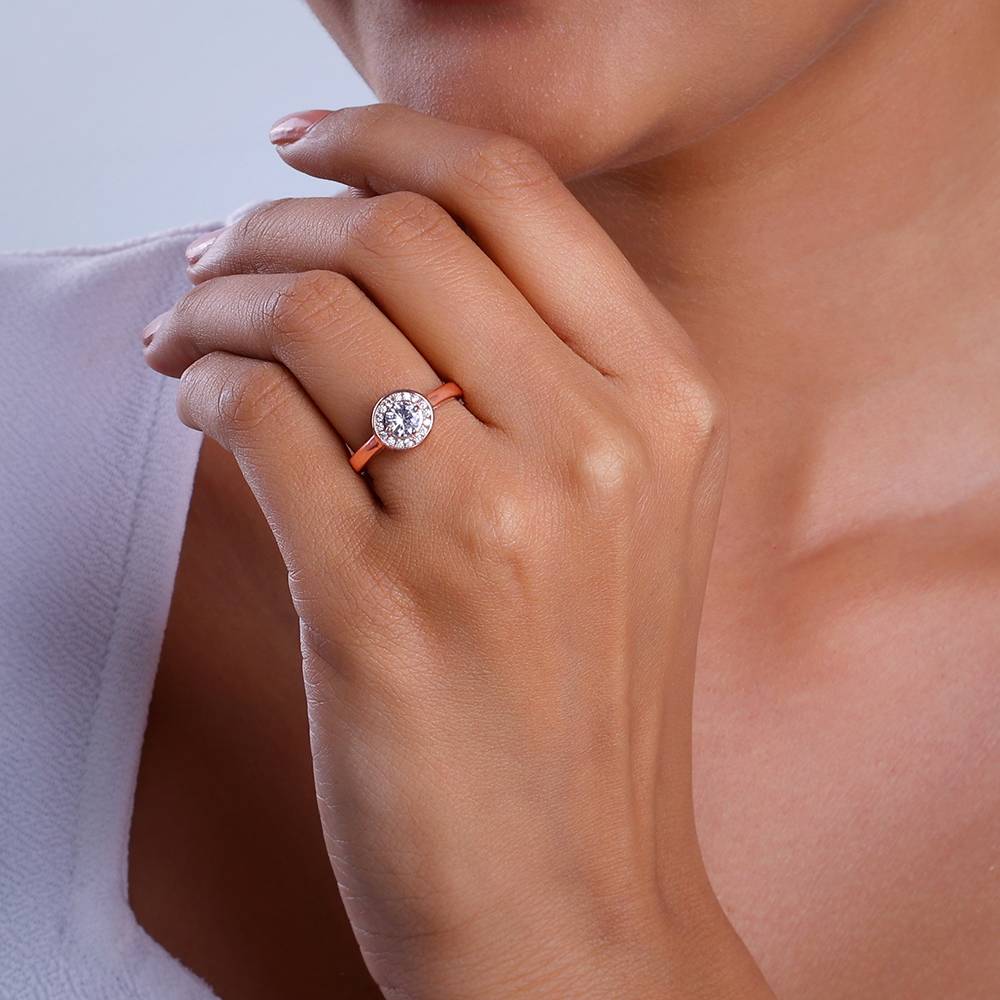 Giva 925 Silver Rose Gold Magical World Ring, Adjustable : R01835