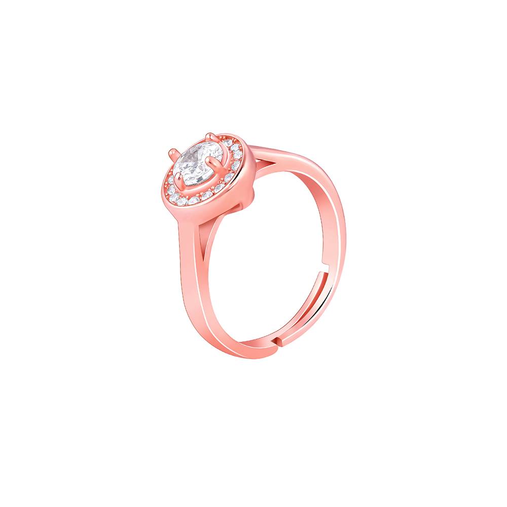 Giva 925 Silver Rose Gold Magical World Ring, Adjustable : R01835