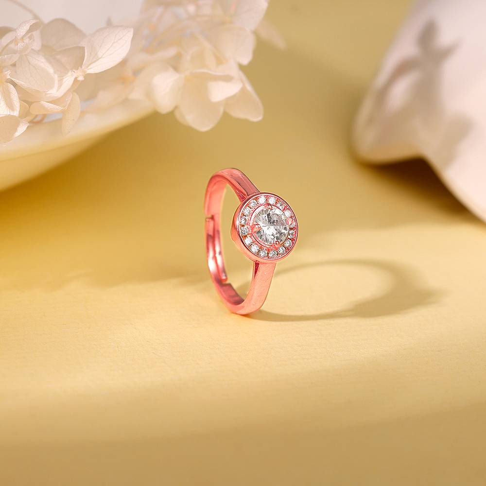 Giva 925 Silver Rose Gold Magical World Ring, Adjustable : R01835