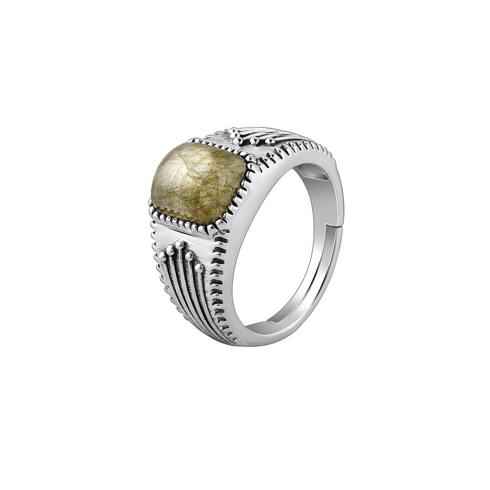 Giva 925 Silver Oxidised Silver Heritage Ring For Him,Indian - 20 : R01839