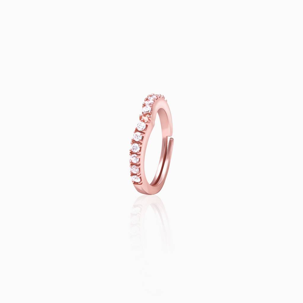 Rose Gold Regal Lining Ring : R0183