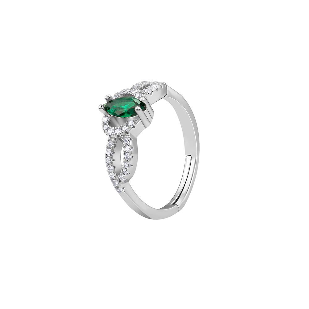 Giva 925 Silver Green Spark Ring : R01848
