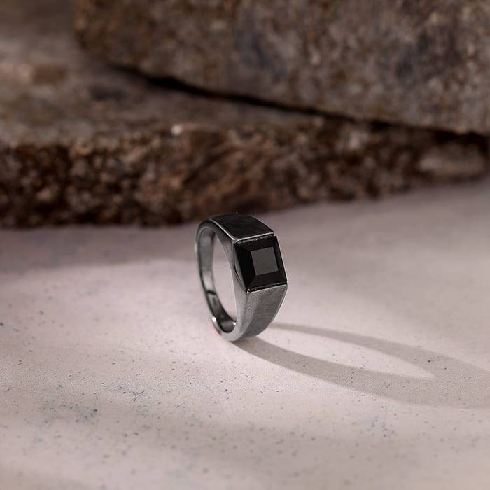 Black Rhodium Jazz Up Ring For Him : R01878_20