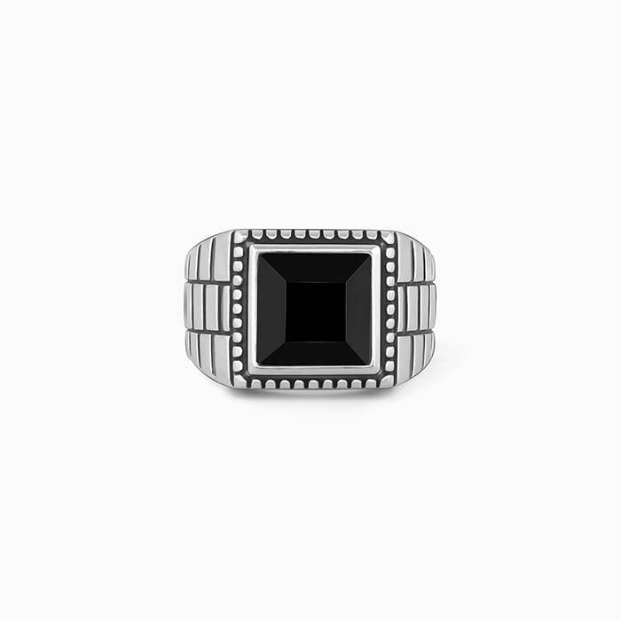 Giva 925 Silver Adventurous Ring For Him, Fixed Size| Gifts For Men & Boys | With Certificate Of Aut : R01886_20