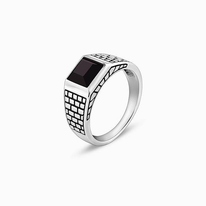 Silver Versatile Square Ring For Him : R01887_17