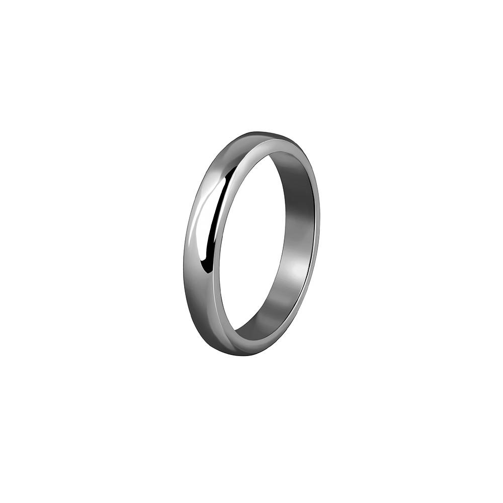 Giva 925 Silver Black Rhodium Solid Band For Him,Fixed Size, Indian - 17| Gifts For Men And Boys | With Certif : R01890_17
