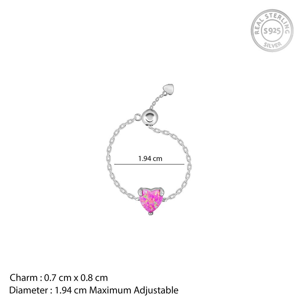 925 Silver Gypsy Heart Ring : R01908