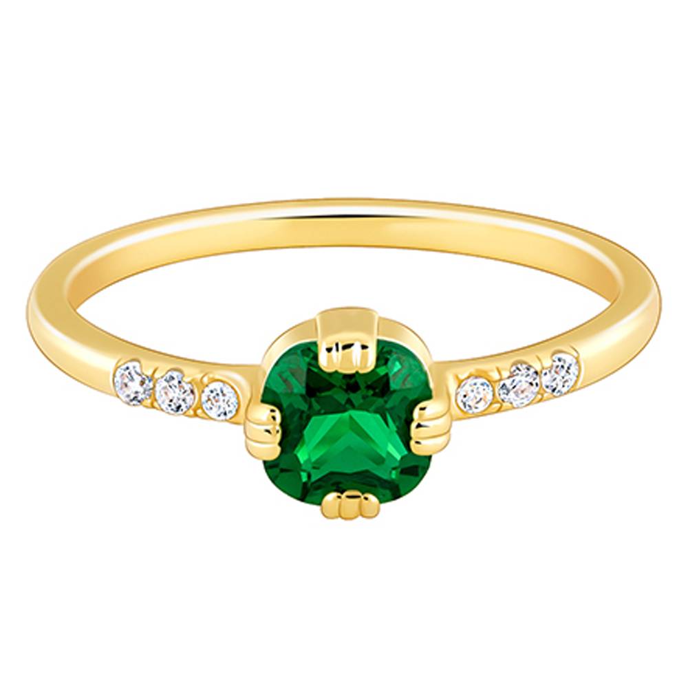 925 Silver Golden Green Pixie Ring, Fixed Size : R01926