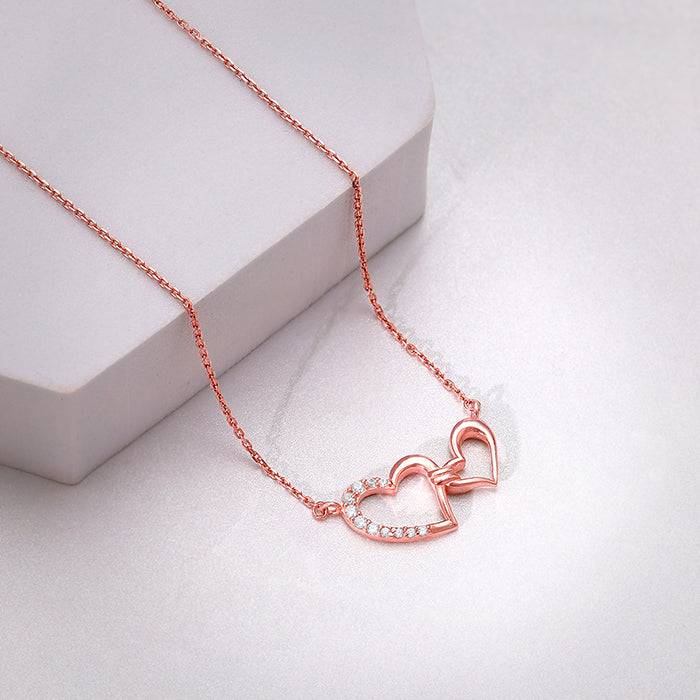 Giva 925 Silver Rose Gold Unisoul Necklace : PD02722