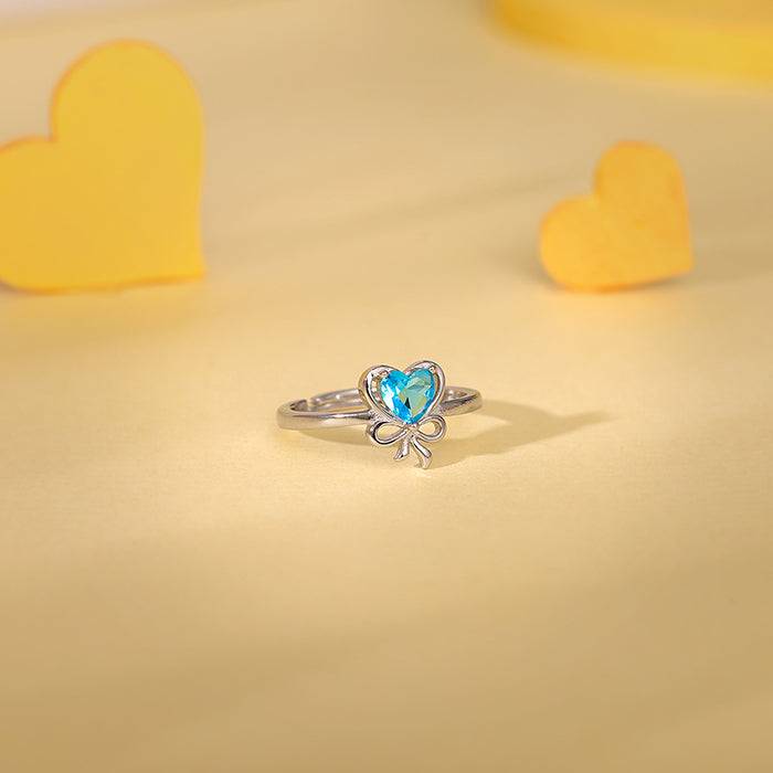 Giva 925 Silver Bonded Hearts Ring Giva 925 Silver Bonded Hearts