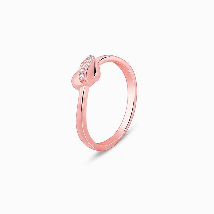 Giva 925 Silver Rose Gold Cherished Sparkle Ring : R01942