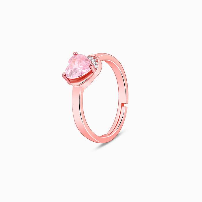 Giva 925 Silver Rose Gold Radiance Of Love Ring : R01955