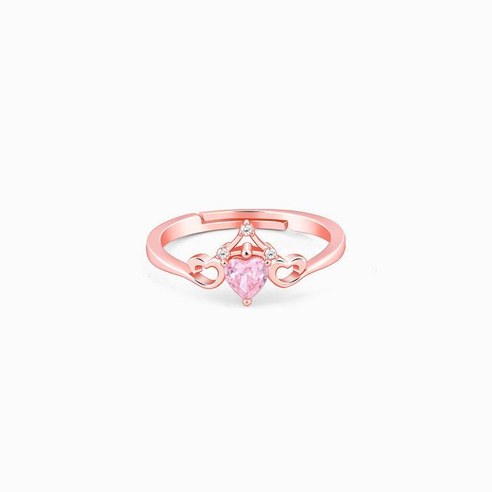 Giva 925 Silver Rose Gold Sweetheart Ring : R01957