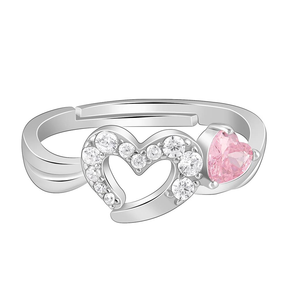 Giva 925 Silver Tranquil Love Ring, Adjustable | Gifts For Women And Girls | With Certificate Of Authenticity And 925 : R01958