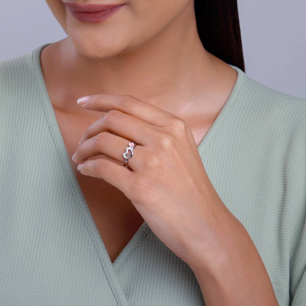 Giva 925 Silver Tranquil Love Ring, Adjustable | Gifts For Women And Girls | With Certificate Of Authenticity And 925 : R01958