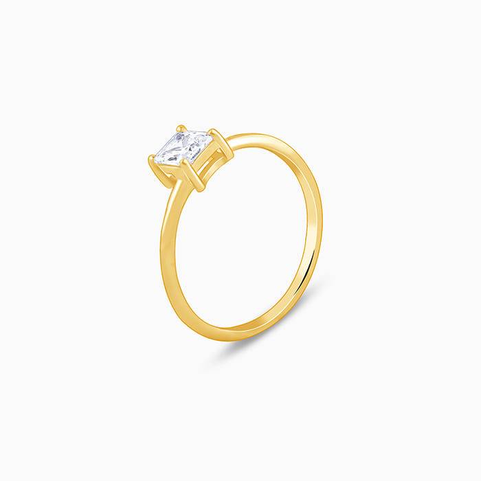 Golden Cubic Beauty Ring : R01961