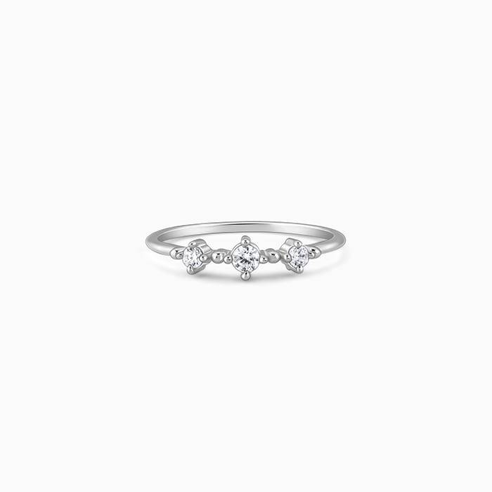 Giva 925 Silver Precious Moment Ring, Fixed Size| Gifts For Women And Girls | With Certifi : R01964