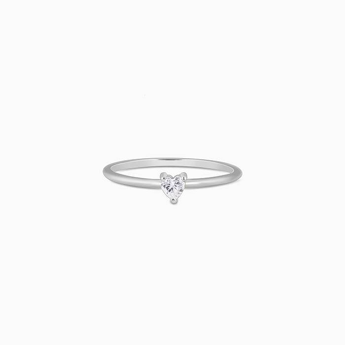 Silver Little Heart Ring : R01966