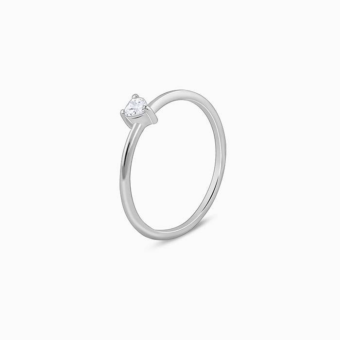 Silver Little Heart Ring : R01966