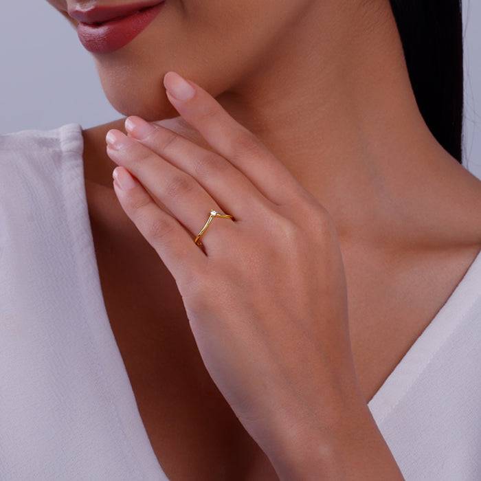 Golden Cherishable Ring : R01967