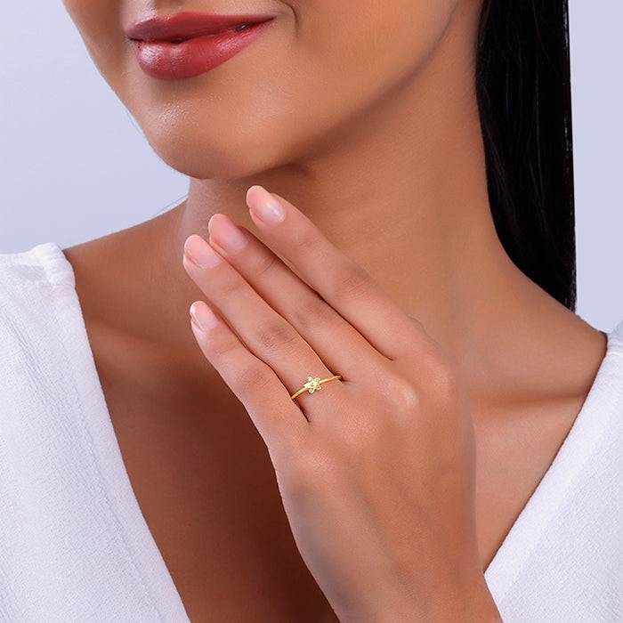Golden Dendrobium Ring : R01969