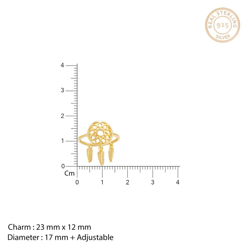 Golden Wind Chime Ring : R0196
