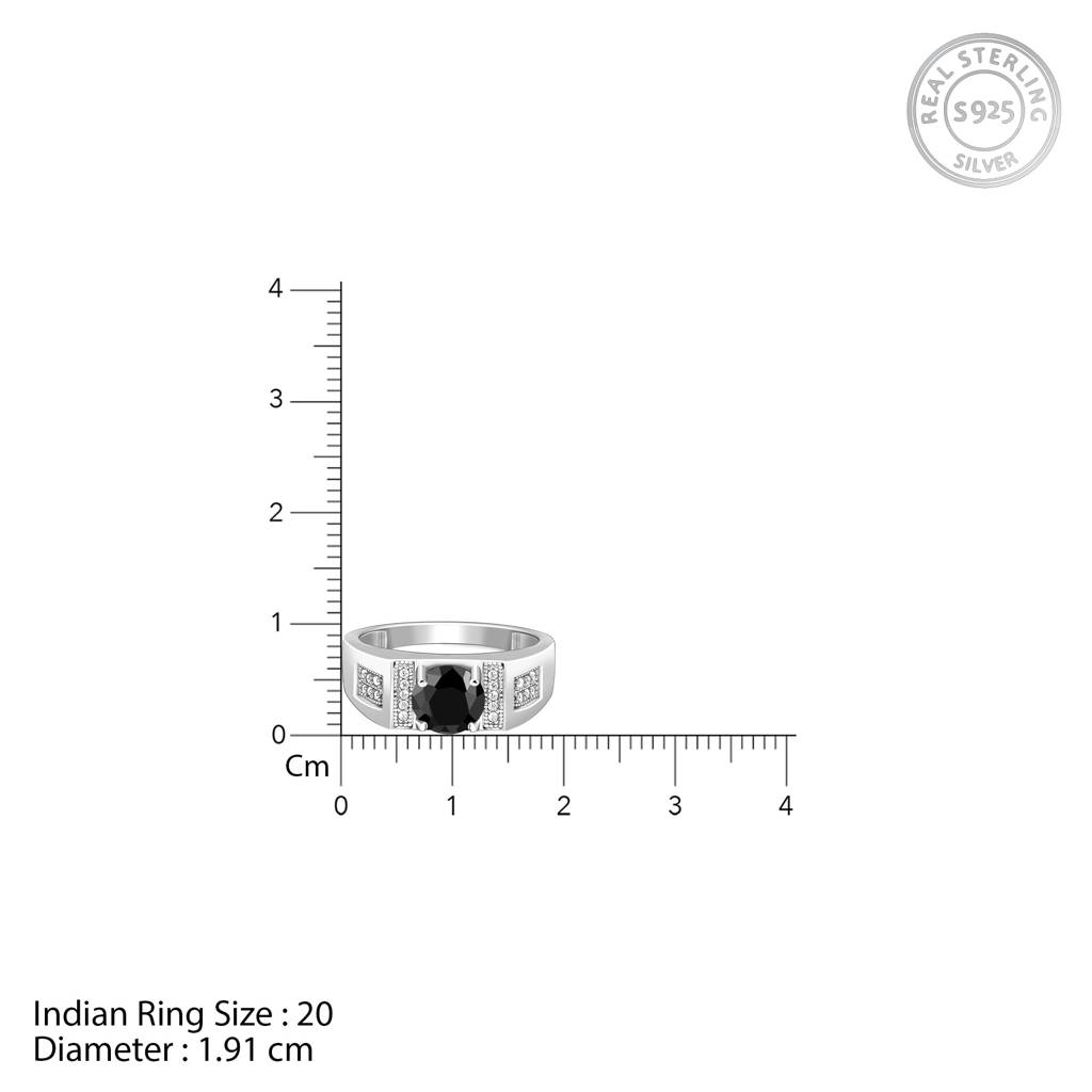 925 Silver Gentle Harmony Ring For Him |Gifts For Men & Boys : R02012_22