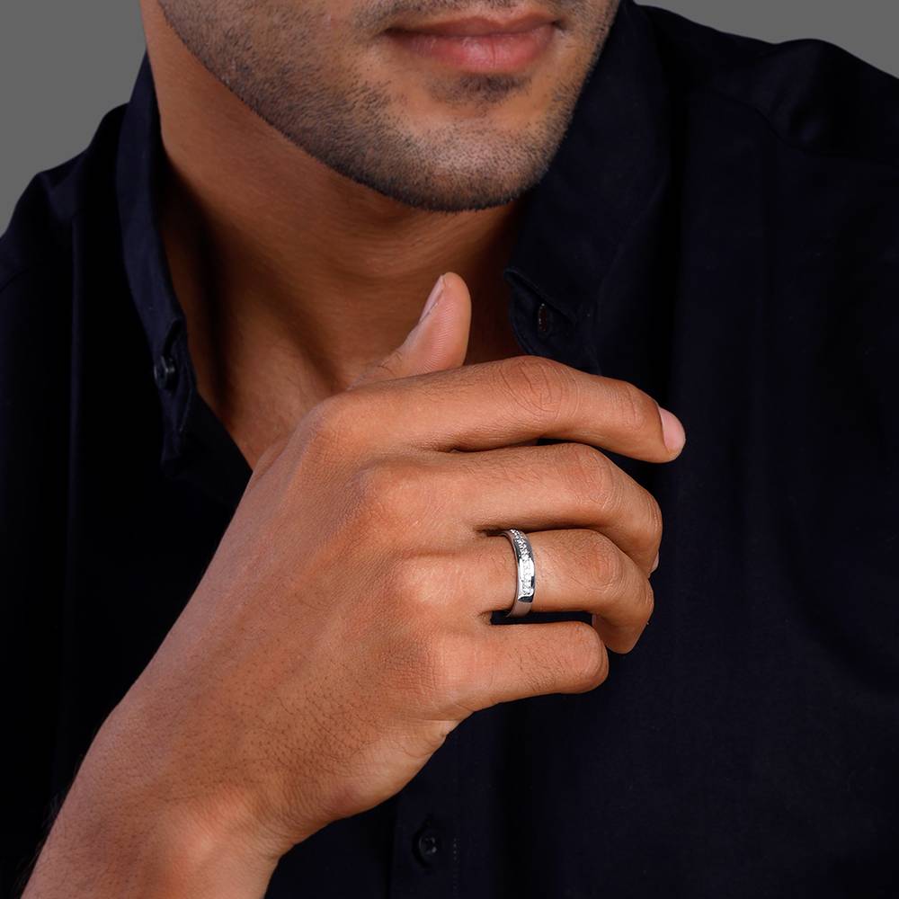 Giva 925 Silver Simple Serenity Men'S Ring Warranty : R02027_20