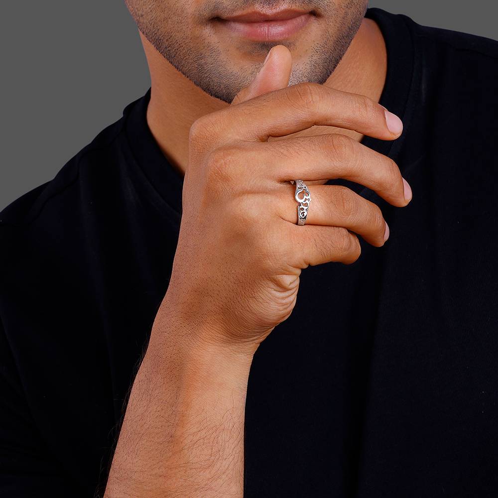 Giva 925 Silver Aura Ring For Him : R02056_17