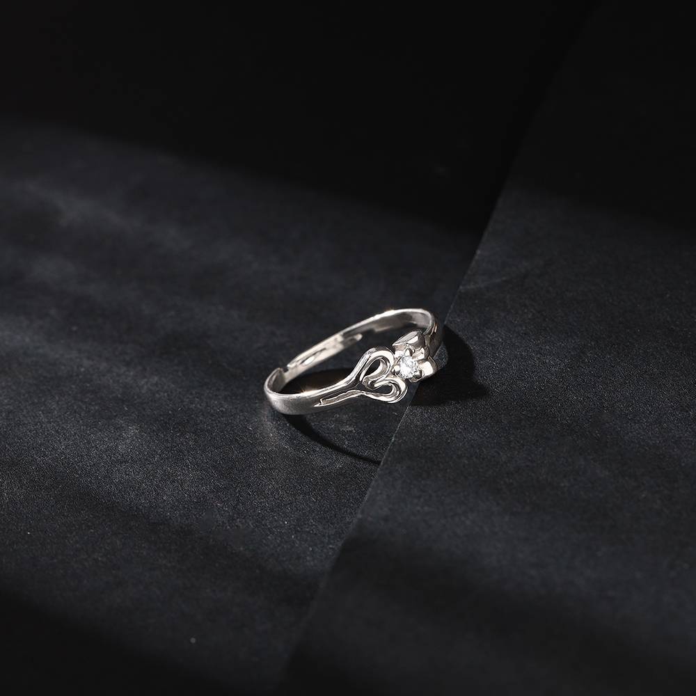 Giva 925 Silver Om Shiva Ring For Him, Adjustable Warranty : R02058_17
