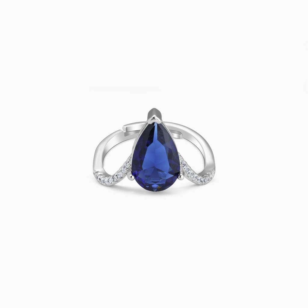 Silver Midnight Blue Ring : R0205