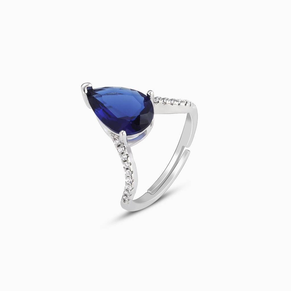 Silver Midnight Blue Ring : R0205