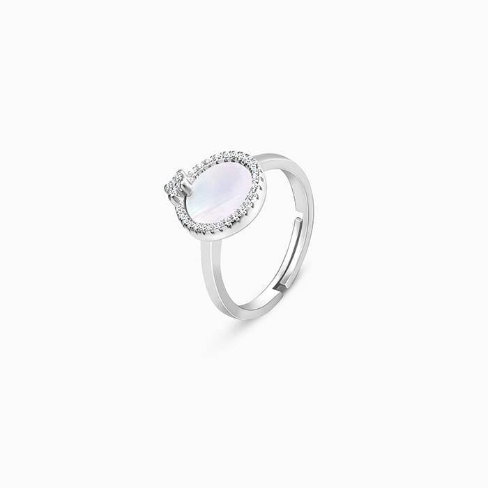 Silver Mother Of Pearl Ring : R0206